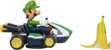 Nintendo MARIOKART Spin Out Kart "Luigi" mit Banane